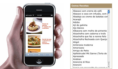 iPhone/Android - Prazeres da Mesa